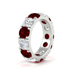 Load image into Gallery viewer, 10 Carat Double Prong Round Diamond Eternity Band
