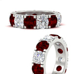 Load image into Gallery viewer, 10 Carat Double Prong Round Diamond Eternity Band

