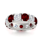 Load image into Gallery viewer, 10 Carat Double Prong Round Diamond Eternity Band
