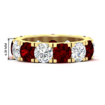 Load image into Gallery viewer, 10 Carat Double Prong Round Diamond Eternity Band
