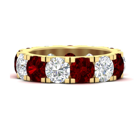 10-carat-double-prong-round-diamond-and-ruby-eternity-band-in-yellow-gold-FDEWB8371GRUDR-10.00CT-NL-YG
