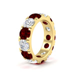 Load image into Gallery viewer, 10 Carat Double Prong Round Diamond Eternity Band
