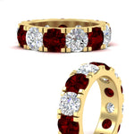 Load image into Gallery viewer, 10 Carat Double Prong Round Diamond Eternity Band
