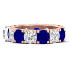 Load image into Gallery viewer, 10 Carat Double Prong Round Diamond Eternity Band
