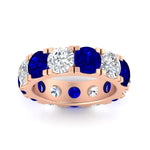 Load image into Gallery viewer, 10 Carat Double Prong Round Diamond Eternity Band
