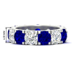 Load image into Gallery viewer, 10 Carat Double Prong Round Diamond Eternity Band
