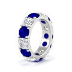Load image into Gallery viewer, 10 Carat Double Prong Round Diamond Eternity Band
