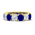 Load image into Gallery viewer, 10 Carat Double Prong Round Diamond Eternity Band

