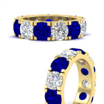 Load image into Gallery viewer, 10 Carat Double Prong Round Diamond Eternity Band
