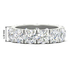 Load image into Gallery viewer, 10 Carat Double Prong Round Diamond Eternity Band

