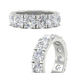 Load image into Gallery viewer, 10 Carat Double Prong Round Diamond Eternity Band
