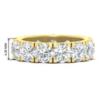 Load image into Gallery viewer, 10 Carat Double Prong Round Diamond Eternity Band
