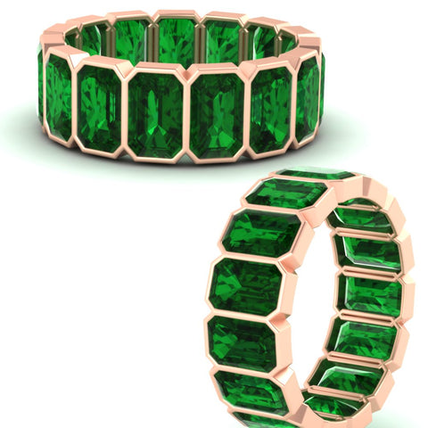 10-carat-emerald-cut-bezel-eternity-emerald-wedding-band-in-rose-gold-FD10417EMBGEMGRANGLE3-10.00CT-NL-RG