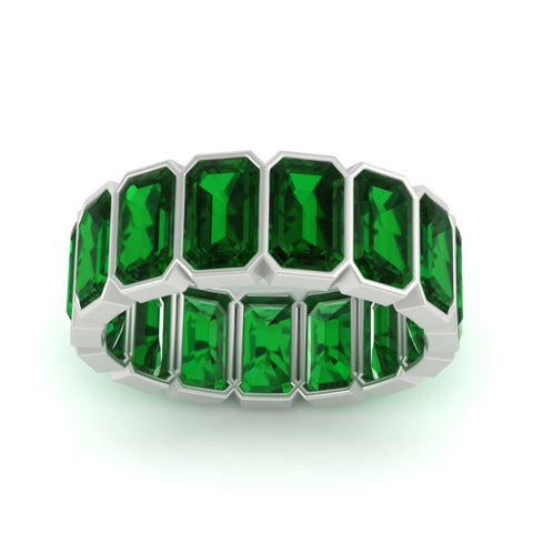 10-carat-emerald-cut-bezel-eternity-emerald-wedding-band-in-white-gold-FD10417EMBGEMGRANGLE5-10.00CT-NL-WG