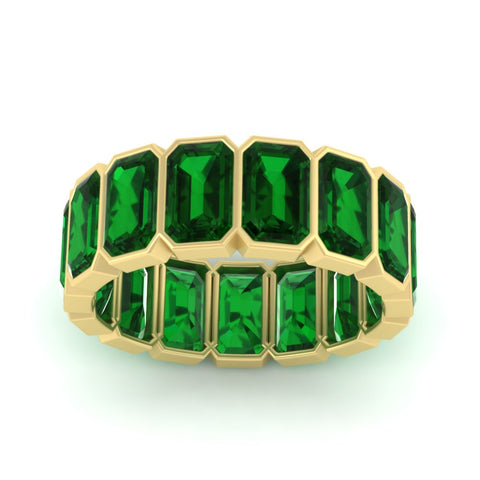 10-carat-emerald-cut-bezel-eternity-emerald-wedding-band-in-yellow-gold-FD10417EMBGEMGRANGLE5-10.00CT-NL-YG