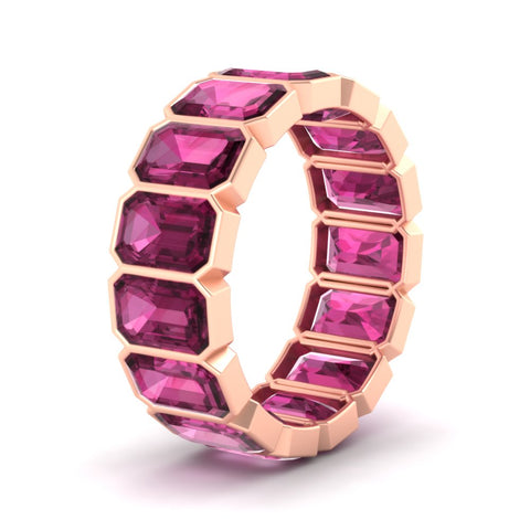 10-carat-emerald-cut-bezel-eternity-pink-sapphire-wedding-band-in-rose-gold-FD10417EMBGSADRPIANGLE2-10.00CT-NL-RG