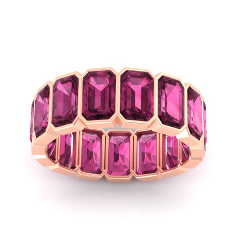 10-carat-emerald-cut-bezel-eternity-pink-sapphire-wedding-band-in-rose-gold-FD10417EMBGSADRPIANGLE5-10.00CT-NL-RG