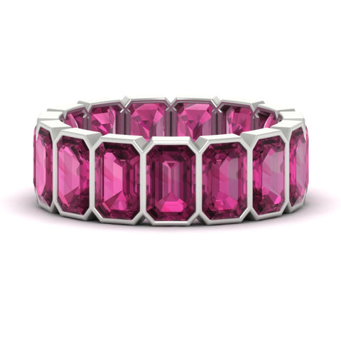 10-carat-emerald-cut-bezel-eternity-pink-sapphire-wedding-band-in-white-gold-FD10417EMBGSADRPI-10.00CT-NL-WG
