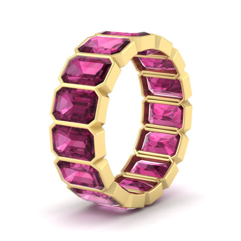 10-carat-emerald-cut-bezel-eternity-pink-sapphire-wedding-band-in-yellow-gold-FD10417EMBGSADRPIANGLE2-10.00CT-NL-YG