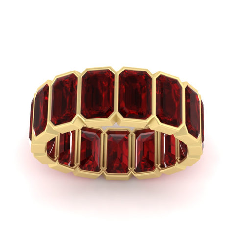 10-carat-emerald-cut-bezel-eternity-ruby-wedding-band-in-yellow-gold-FD10417EMBGRUDRANGLE5-10.00CT-NL-YG