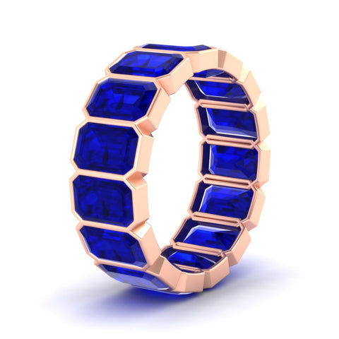 10-carat-emerald-cut-bezel-eternity-sapphire-wedding-band-in-rose-gold-FD10417EMBGSABLANGLE2-10.00CT-NL-RG