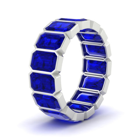 10-carat-emerald-cut-bezel-eternity-sapphire-wedding-band-in-white-gold-FD10417EMBGSABLANGLE2-10.00CT-NL-WG