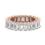 Load image into Gallery viewer, 10 Carat Emerald Cut Eternity Band Ring
