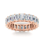Load image into Gallery viewer, 10 Carat Emerald Cut Eternity Band Ring
