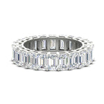 Load image into Gallery viewer, 10 Carat Emerald Cut Eternity Band Ring

