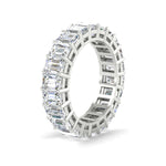 Load image into Gallery viewer, 10 Carat Emerald Cut Eternity Band Ring

