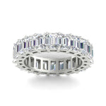 Load image into Gallery viewer, 10 Carat Emerald Cut Eternity Band Ring
