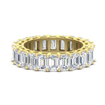 Load image into Gallery viewer, 10 Carat Emerald Cut Eternity Band Ring
