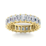 Load image into Gallery viewer, 10 Carat Emerald Cut Eternity Band Ring
