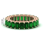 Load image into Gallery viewer, 10 Carat Emerald Cut Eternity Band Ring
