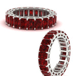 Load image into Gallery viewer, 10 Carat Emerald Cut Eternity Band Ring
