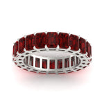 Load image into Gallery viewer, 10 Carat Emerald Cut Eternity Band Ring

