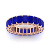 Load image into Gallery viewer, 10-carat-emerald-cut-eternity-sapphire-wedding-band-ring-in-rose-gold-FDEWB9293EMGSABLANGLE5-10.00CT-NL-RG.jpg