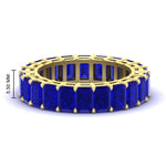 Load image into Gallery viewer, 10 Carat Emerald Cut Eternity Band Ring

