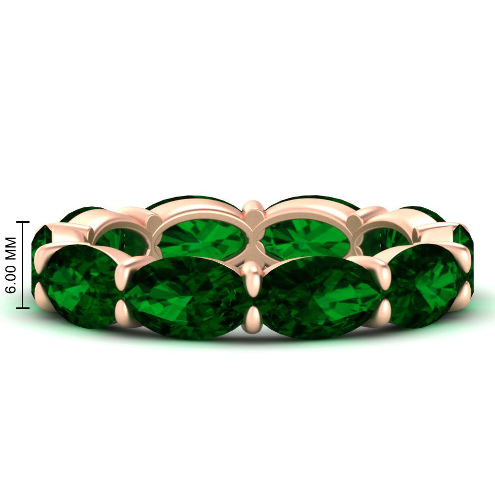 10-carat-emerald-eternity-wedding-band-oval-shape-in-rose-gold-FDEWB8425OVGEMGR-10.00CT-NL-RG-HW