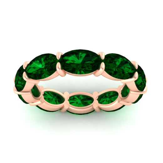 10-carat-emerald-eternity-wedding-band-oval-shape-in-rose-gold-FDEWB8425OVGEMGRANGLE5-10.00CT-NL-RG