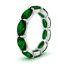 Load image into Gallery viewer, 10-carat-emerald-eternity-wedding-band-oval-shape-in-white-gold-FDEWB8425OVGEMGRANGLE2-10.00CT-NL-WG