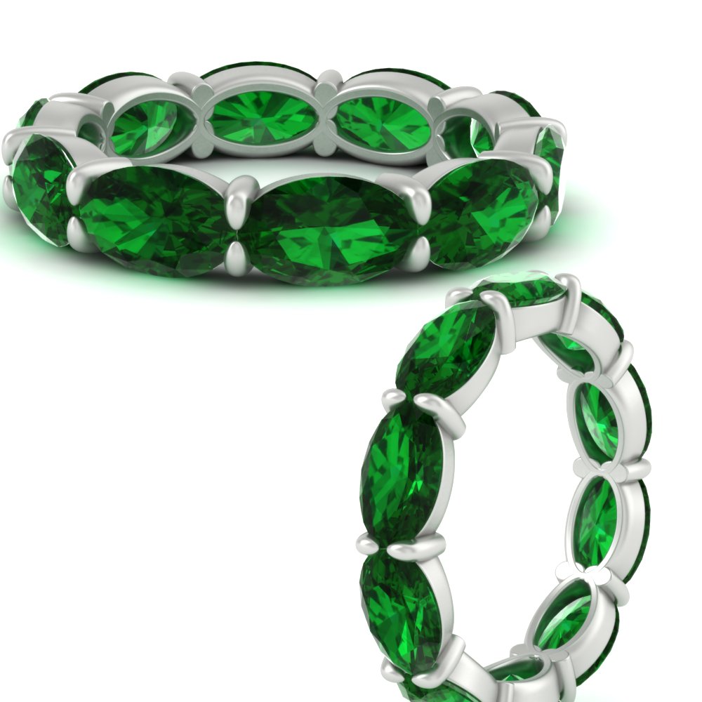 10-carat-emerald-eternity-wedding-band-oval-shape-in-white-gold-FDEWB8425OVGEMGRANGLE3-10.00CT-NL-WG