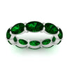 Load image into Gallery viewer, 10-carat-emerald-eternity-wedding-band-oval-shape-in-white-gold-FDEWB8425OVGEMGRANGLE5-10.00CT-NL-WG