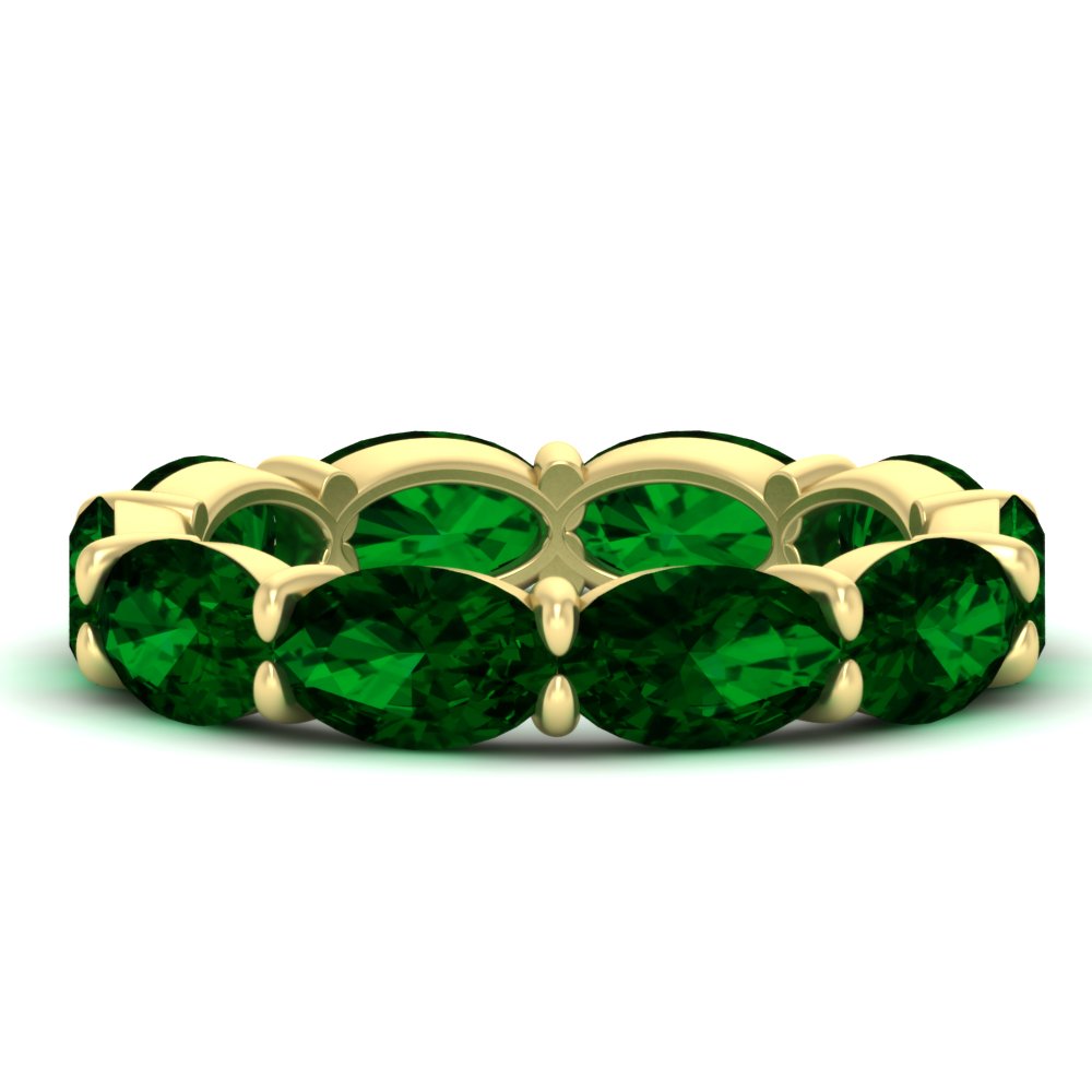 10-carat-emerald-eternity-wedding-band-oval-shape-in-yellow-gold-FDEWB8425OVGEMGR-10.00CT-NL-YG