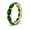 Load image into Gallery viewer, 10-carat-emerald-eternity-wedding-band-oval-shape-in-yellow-gold-FDEWB8425OVGEMGRANGLE2-10.00CT-NL-YG