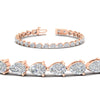 Load image into Gallery viewer, 10-carat-pear-shape-east-west-diamond-tennis-bracelet-in-rose-gold-FDBRC11577angle2-nl-rg.jpg?v=1776415128