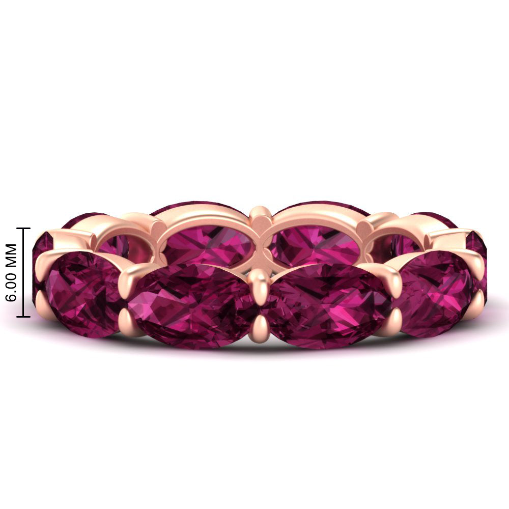 10-carat-pink-sapphire-eternity-wedding-band-oval-shape-in-rose-gold-FDEWB8425OVGSADRPI-10.00CT-NL-RG-HW
