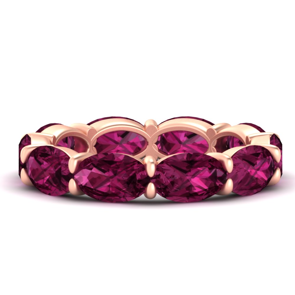 10-carat-pink-sapphire-eternity-wedding-band-oval-shape-in-rose-gold-FDEWB8425OVGSADRPI-10.00CT-NL-RG