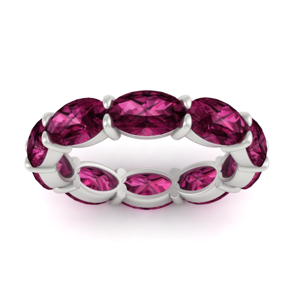 10-carat-pink-sapphire-eternity-wedding-band-oval-shape-in-white-gold-FDEWB8425OVGSADRPIANGLE5-10.00CT-NL-WG
