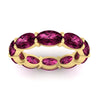 Load image into Gallery viewer, 10-carat-pink-sapphire-eternity-wedding-band-oval-shape-in-yellow-gold-FDEWB8425OVGSADRPIANGLE5-10.00CT-NL-YG